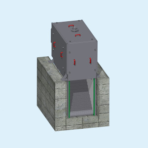 Tamiz de escalera automática autolimpiante dwg SEFT